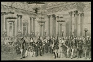 Un bal à Saint-Pétersbourg dans les années 1860 - French School